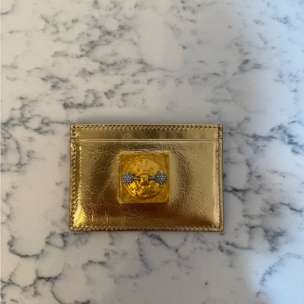 Schiaparelli Gold Card Holder